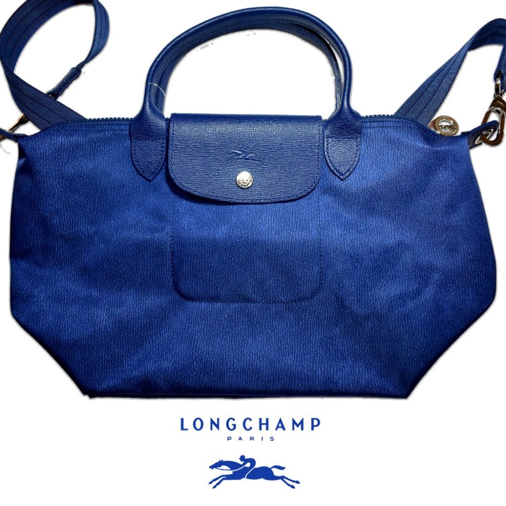 LONGCHAMP Le Pliage Medium Shoulder Bag Color Navy